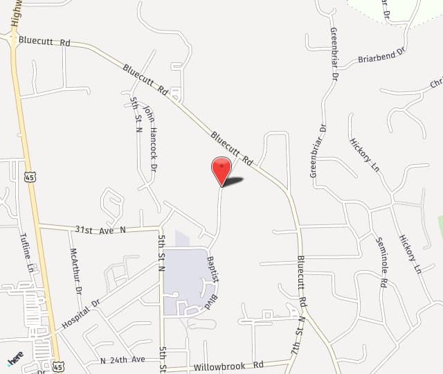 Location Map: 724 Leigh Drive Columbus, MS 39705